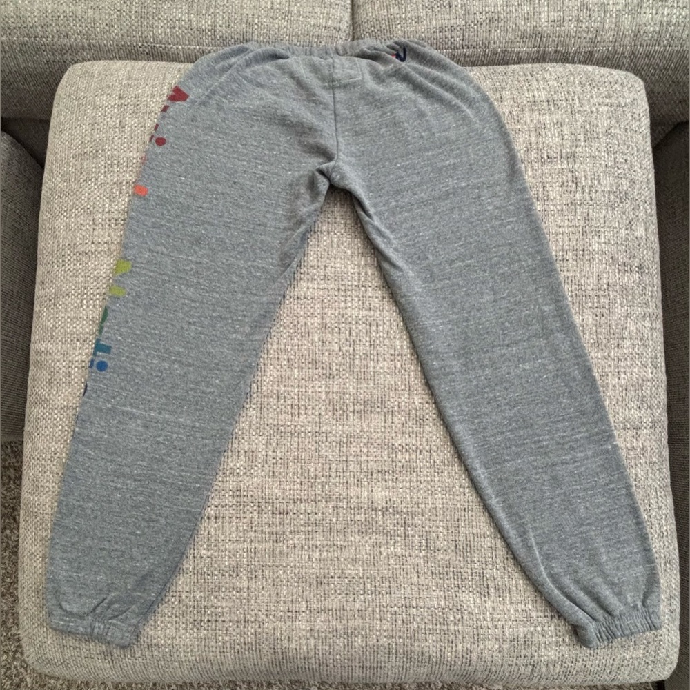 Aviator Nation 🌈 Grey Venice Logo Sweatshirt & Miami Logo Sweatpants Size Small - Picture 8 of 13